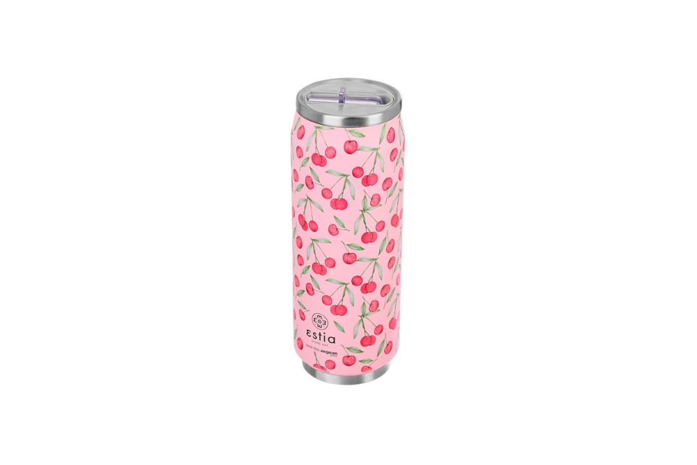 ESTIA ΘΕΡΜΟΣ TRAVEL CUP SAVE THE AEGEAN 500ml CHERRY ROSE