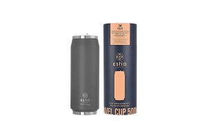 ESTIA ΘΕΡΜΟΣ TRAVEL CUP SAVE THE AEGEAN 500ml FJORD GREY