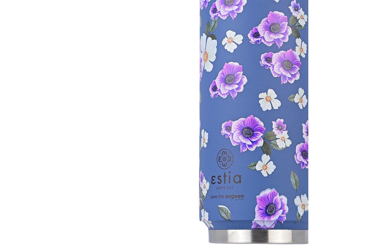 ESTIA ΘΕΡΜΟΣ TRAVEL CUP SAVE THE AEGEAN 500ml GARDEN BLUE