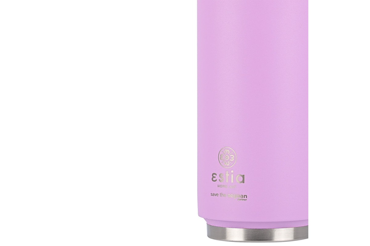 ESTIA ΘΕΡΜΟΣ TRAVEL CUP SAVE THE AEGEAN 500ml LAVENDER PURPLE