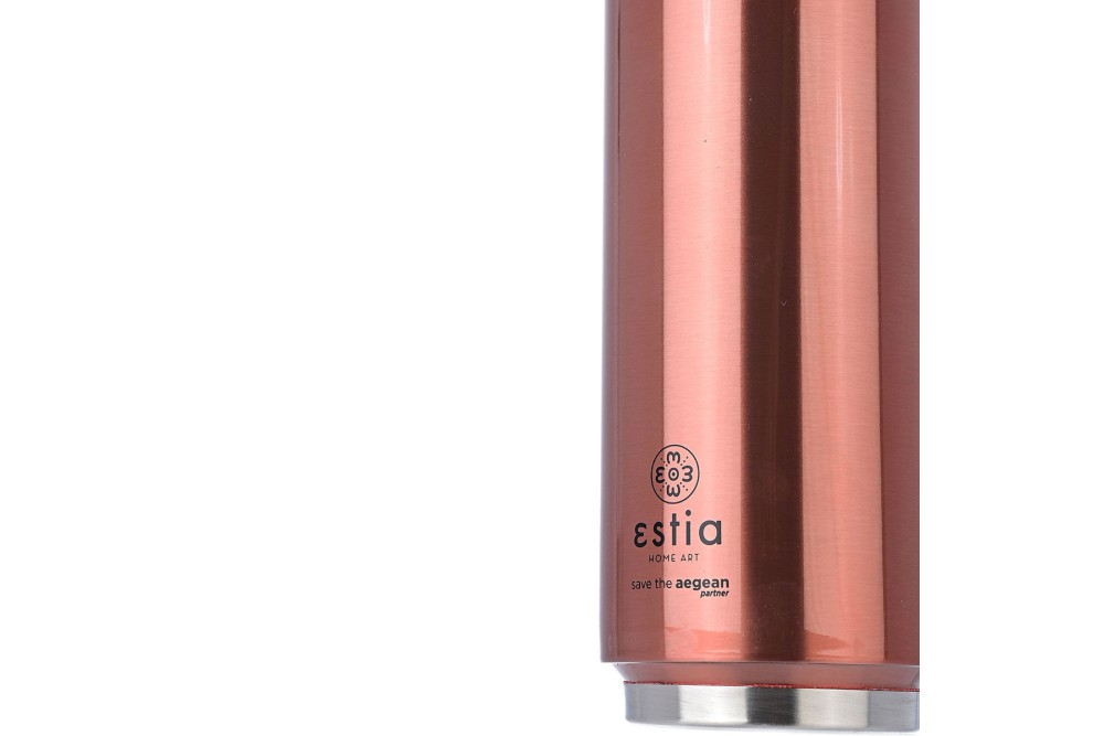 ESTIA ΘΕΡΜΟΣ TRAVEL CUP SAVE THE AEGEAN 500ml ROSE GOLD