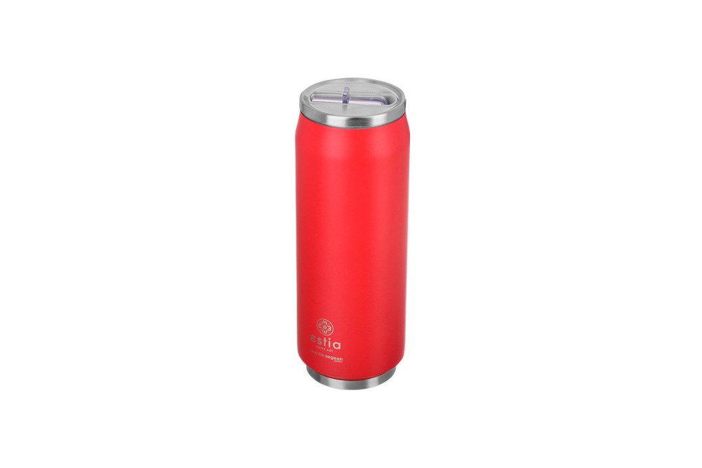 ESTIA ΘΕΡΜΟΣ TRAVEL CUP SAVE THE AEGEAN 500ml SCARLET RED