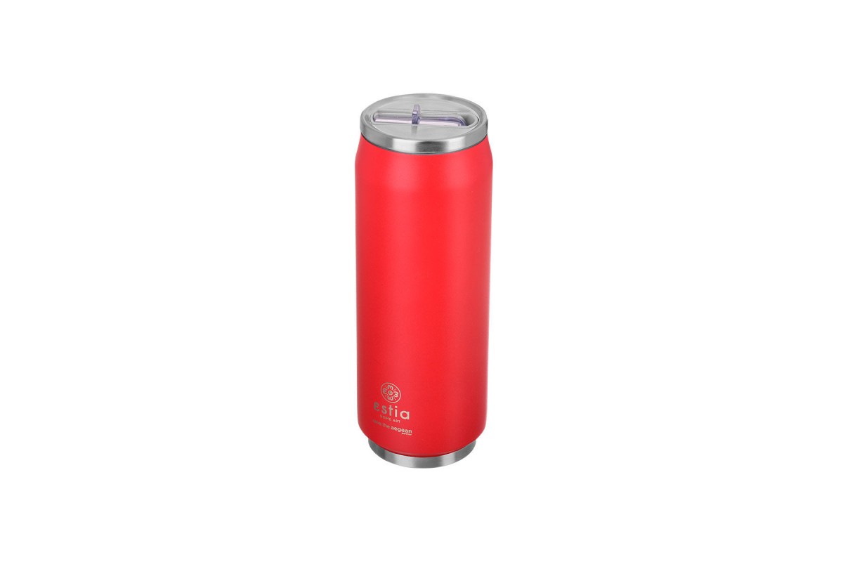 ESTIA ΘΕΡΜΟΣ TRAVEL CUP SAVE THE AEGEAN 500ml SCARLET RED