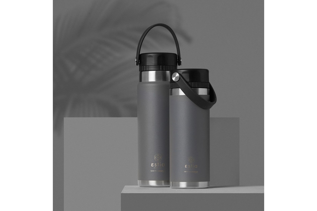 ESTIA ΘΕΡΜΟΣ TRAVEL CHUG SAVE THE AEGEAN 750ml FJORD GREY