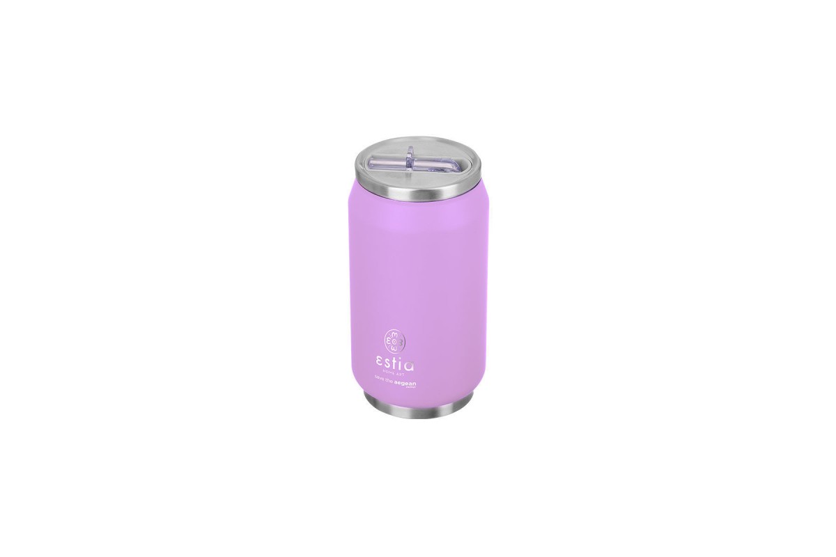 ESTIA ΘΕΡΜΟΣ TRAVEL CUP SAVE THE AEGEAN 300ml LAVENDER PURPLE