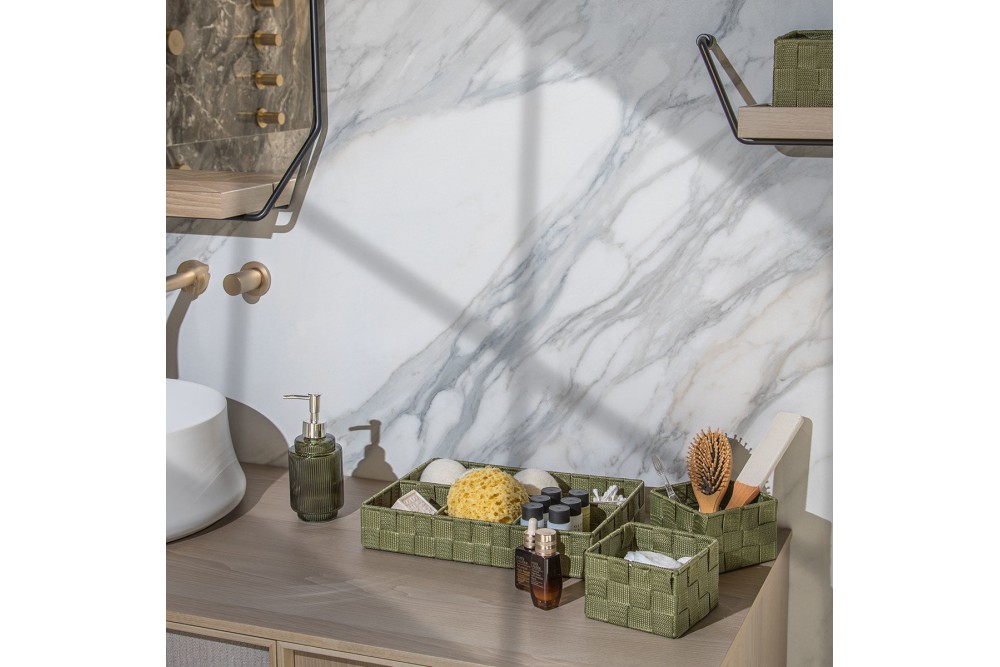 ESTIA ΚΑΛΑΘΙ ΟΡΓΑΝΩΣΗΣ 4 ΘΕΣΕΩΝ OLIVE SEIRES 33x23x6cm ΛΑΔΙ