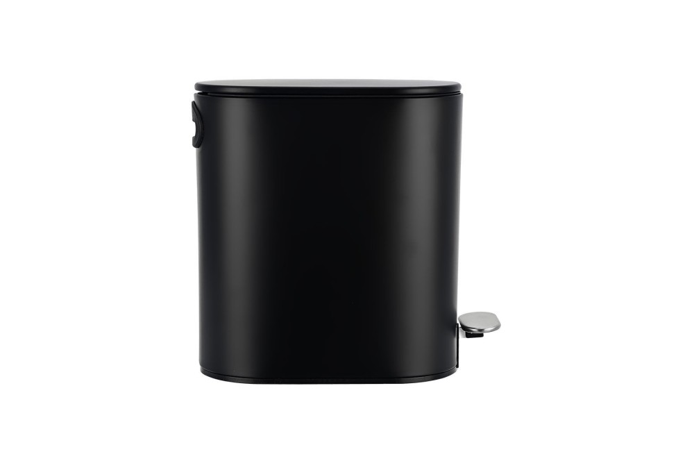 ESTIA ΧΑΡΤΟΔΟΧΕΙΟ ΜΠΑΝΙΟΥ SLIM SOFT CLOSE 5lt ΜΑΤ ΜΑΥΡΟ