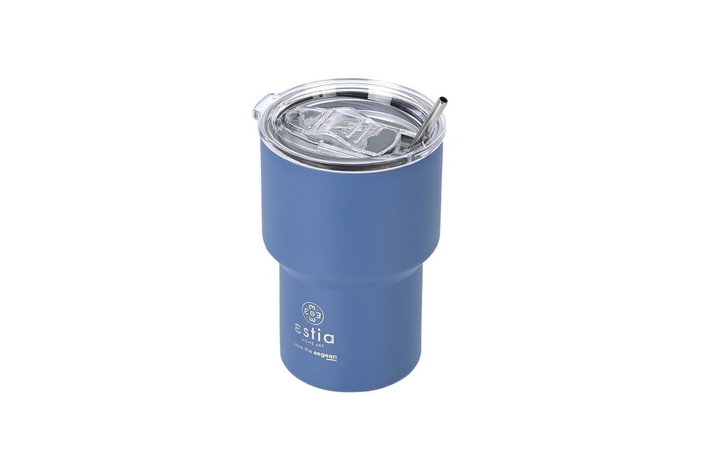 ESTIA ΘΕΡΜΟΣ MUG LITE SAVE THE AEGEAN 400ml DENIM BLUE
