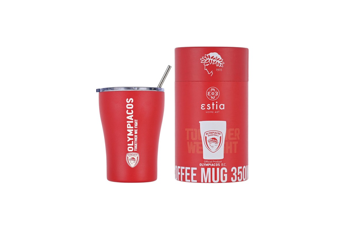 ESTIA ΘΕΡΜΟΣ COFFEE MUG OLYMPIACOS BC EDITION 350ml