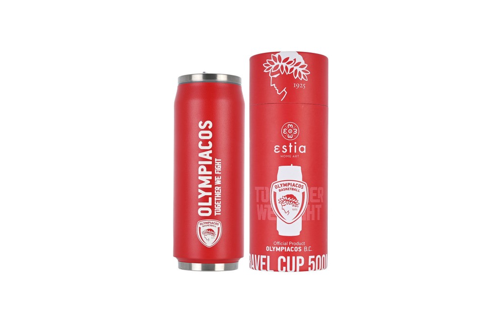 ESTIA ΘΕΡΜΟΣ TRAVEL CUP OLYMPIAKOS BC EDITION 500ml