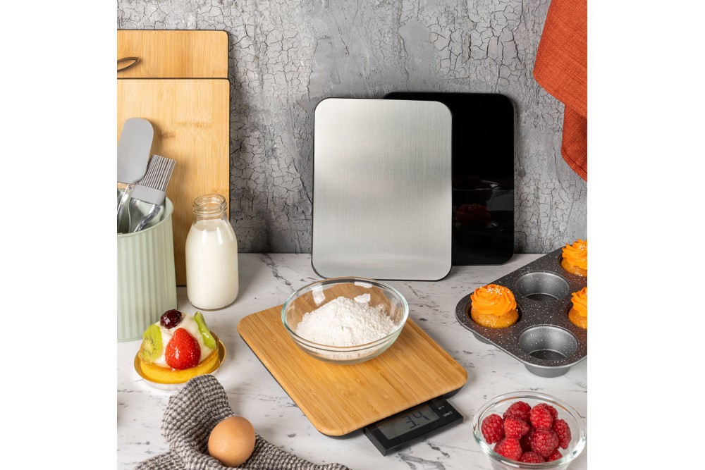 ESTIA ΖΥΓΑΡΙΑ ΚΟΥΖΙΝΑΣ SCALE 10 ΨΗΦΙΑΚΗ ΜΕΓΙΣΤΟY ΒΑΡΟΥΣ 10kg BAMBOO