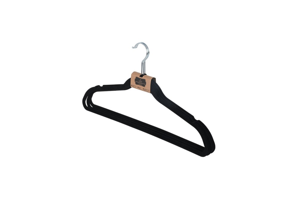 ESTIA ΚΡΕΜΑΣΤΡΑ ΡΟΥΧΩΝ ΑΝΤΙΟΛΙΣΘΗΤΙΚH ΜΕ ΕΓΚΟΠΕΣ ΒΕΛΟΥΤΕ ΜΑΥΡΟ ΣΕΤ 3 ΤΕΜ.