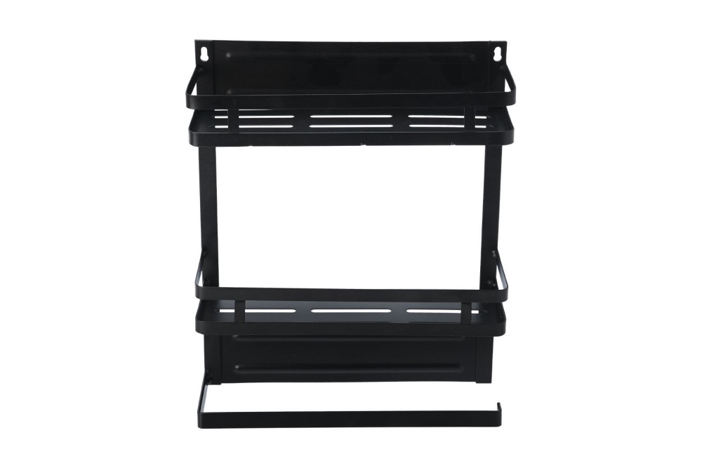 ESTIA ΡΑΦΙΕΡΑ ΚΟΥΖΙΝΑΣ ΜΕΤΑΛΛΙΚΗ ΔΙΩΡΟΦΗ 30x11x37cm ΜΕ ΒΑΣΗ ΓΙΑ ΡΟΛΟ ΚΟΥΖΙΝΑΣ