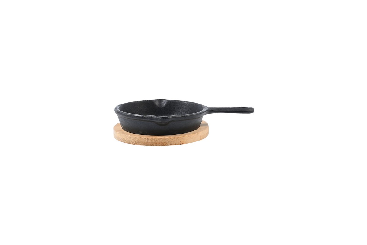ESTIA ΤΗΓΑΝΙ ΣΕΡΒΙΡΙΣΜΑΤΟΣ IRON MANTEMENIO 10cm ΜΕ ΒΑΣΗ BAMBOO ESTIA ΤΗΓΑΝΙ ΣΕΡΒΙΡΙΣΜΑΤΟΣ IRON MANTEMENIO 10cm ΜΕ ΒΑΣΗ BAMBOO