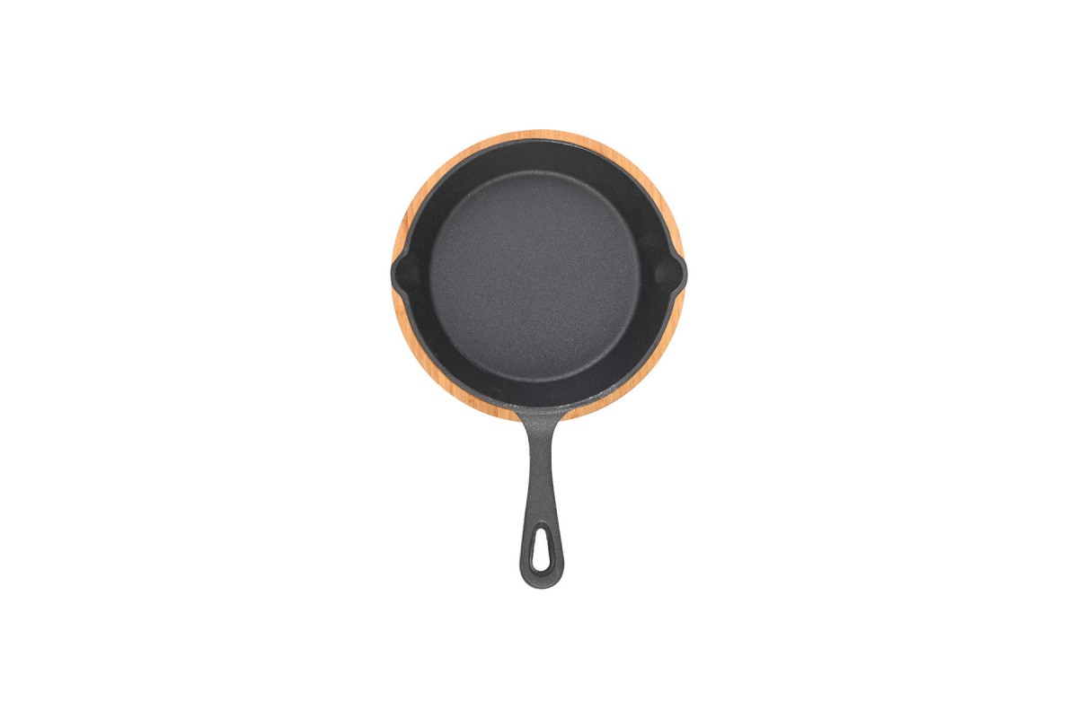 ESTIA ΤΗΓΑΝΙ ΣΕΡΒΙΡΙΣΜΑΤΟΣ IRON MANTEMENIO 10cm ΜΕ ΒΑΣΗ BAMBOO ESTIA ΤΗΓΑΝΙ ΣΕΡΒΙΡΙΣΜΑΤΟΣ IRON MANTEMENIO 10cm ΜΕ ΒΑΣΗ BAMBOO