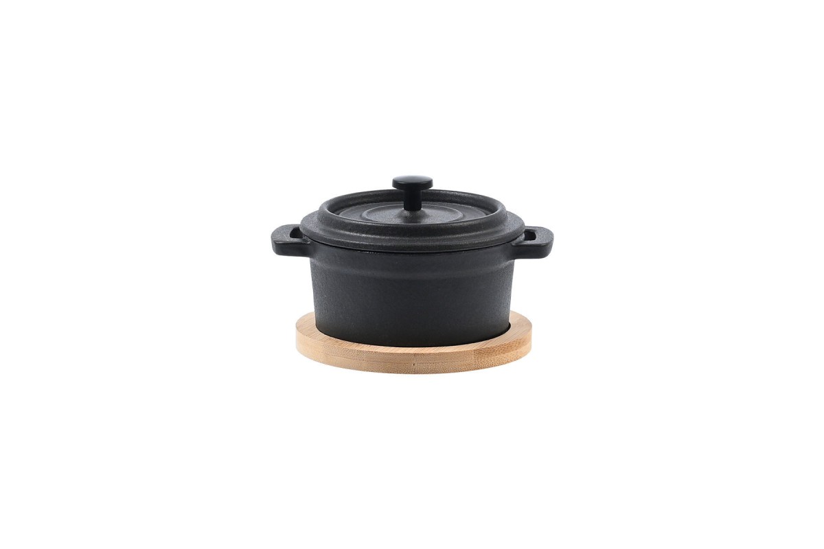 ESTIA ΚΑΤΣΑΡΟΛΑΚΙ IRON ΜΑΝΤΕΜΕΝΙΟ 10cm ΜΕ ΒΑΣΗ BAMBOO