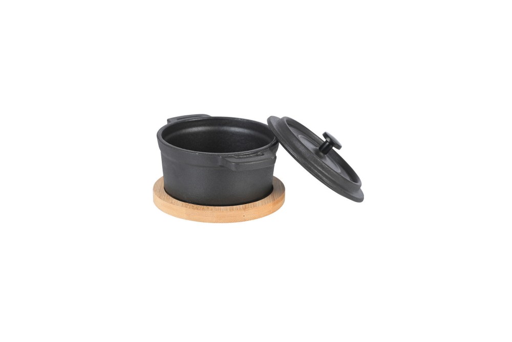 ESTIA ΚΑΤΣΑΡΟΛΑΚΙ IRON ΜΑΝΤΕΜΕΝΙΟ 10cm ΜΕ ΒΑΣΗ BAMBOO