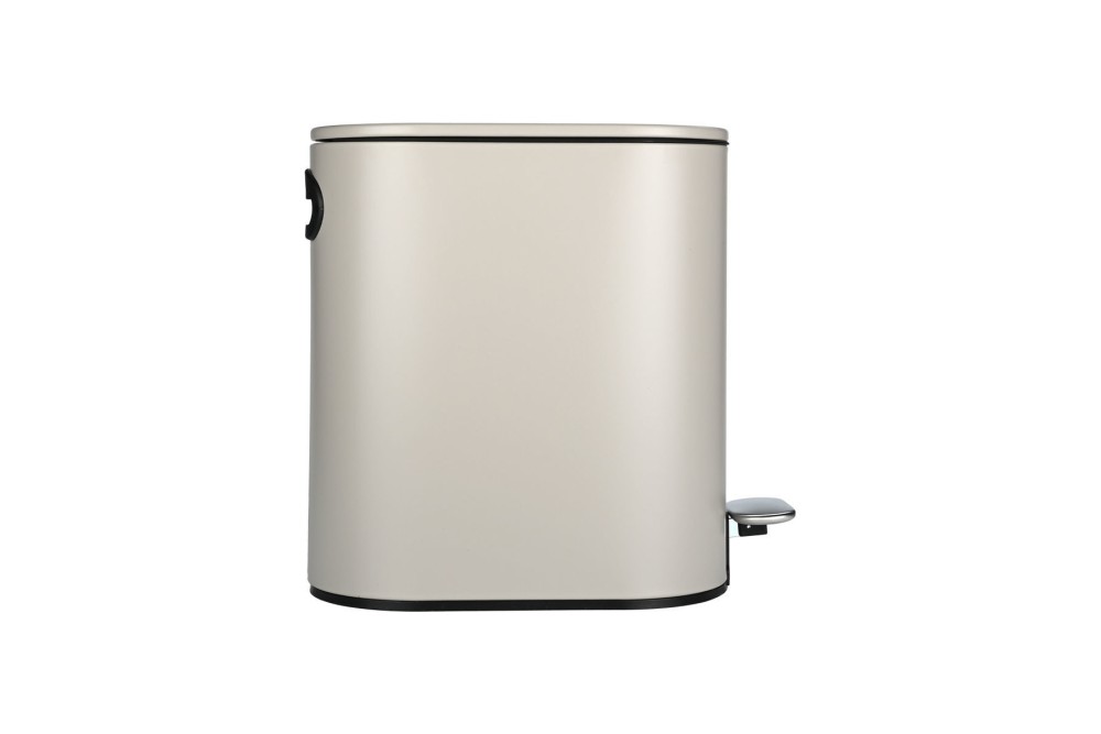 ESTIA ΧΑΡΤΟΔΟΧΕΙΟ ΜΠΑΝΙΟΥ SLIM SOFT CLOSE 5lt ΜΑΤ TAUPE