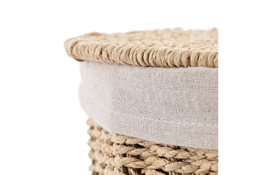 ESTIA ΚΑΛΑΘΙ ΑΠΛΥΤΩΝ BOTANICA 40x40x55cm ME ΕΣΩΤΕΡΙΚΗ ΕΠΕΝΔΥΣΗ & ΚΑΠΑΚΙ