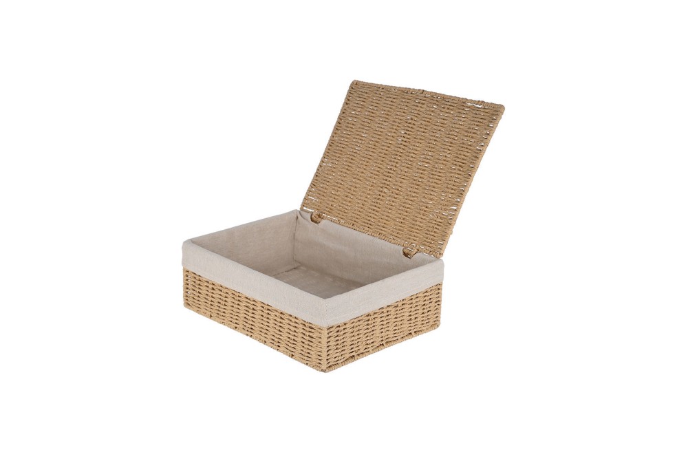 ESTIA ΚΟΥΤΙ ΑΠΟΘΗΚΕΥΣΗΣ & ΟΡΓΑΝΩΣΗΣ BOTANICA 32x24x12cm ΜΕ ΕΣΩΤΕΡΙΚΗ ΕΠΕΝΔΥΣΗ & ΚΑΠΑΚΙ