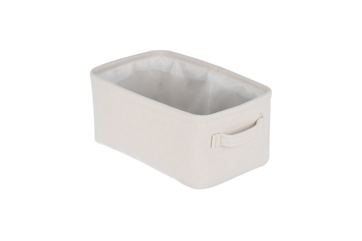 ESTIA ΚΟΥΤΙ ΑΠΟΘΗΚΕΥΣΗΣ & ΟΡΓΑΝΩΣΗΣ IVORY 26x16.5x11.5cm ME ΧΕΡΟΥΛΙΑ