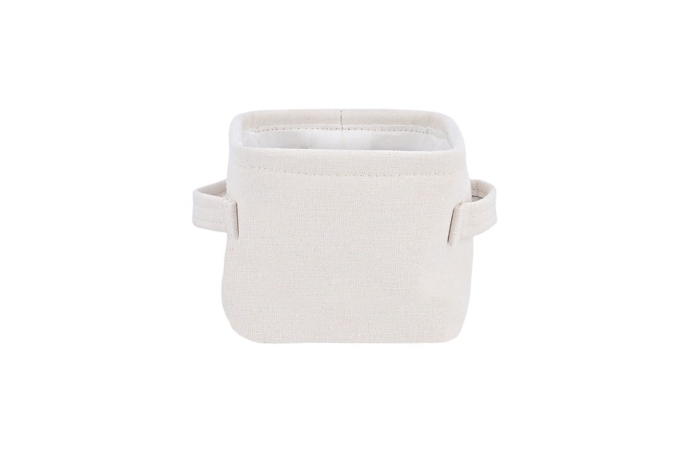 ESTIA ΚΟΥΤΙ ΑΠΟΘΗΚΕΥΣΗΣ & ΟΡΓΑΝΩΣΗΣ IVORY 13.5x12.5x10.5cm ME ΧΕΡΟΥΛΙΑ