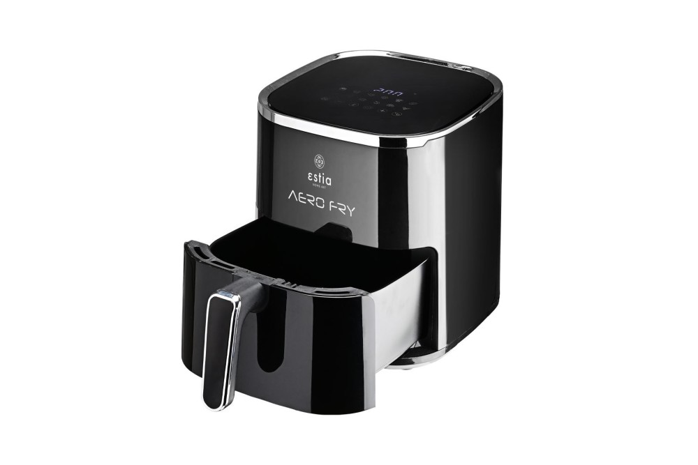 ESTIA ΦΡΙΤΕΖΑ ΑΕΡΟΣ AERO FRY 1450w 5lt ME ΨΗΦΙΑΚΗ ΟΘΟΝΗ & 12 ΠΡΟΓΡΑΜΜΑΤΑ ΜΑΓΕΙΡΕΜΑΤΟΣ