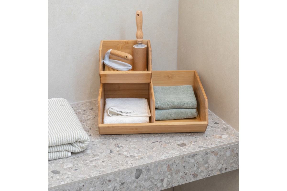ESTIA ΚΟΥΤΙ ΟΡΓΑΝΩΣΗΣ BAMBOO ESSENTIALS 17.8x15.7x12.5cm ESTIA ΚΟΥΤΙ ΟΡΓΑΝΩΣΗΣ BAMBOO ESSENTIALS 17.8x15.7x12.5cm