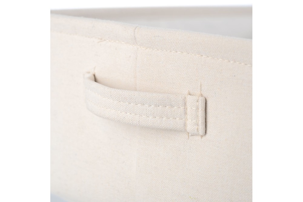 ESTIA ΚΟΥΤΙ ΑΠΟΘΗΚΕΥΣΗΣ & ΟΡΓΑΝΩΣΗΣ IVORY 13.5x12.5x10.5cm ME ΧΕΡΟΥΛΙΑ