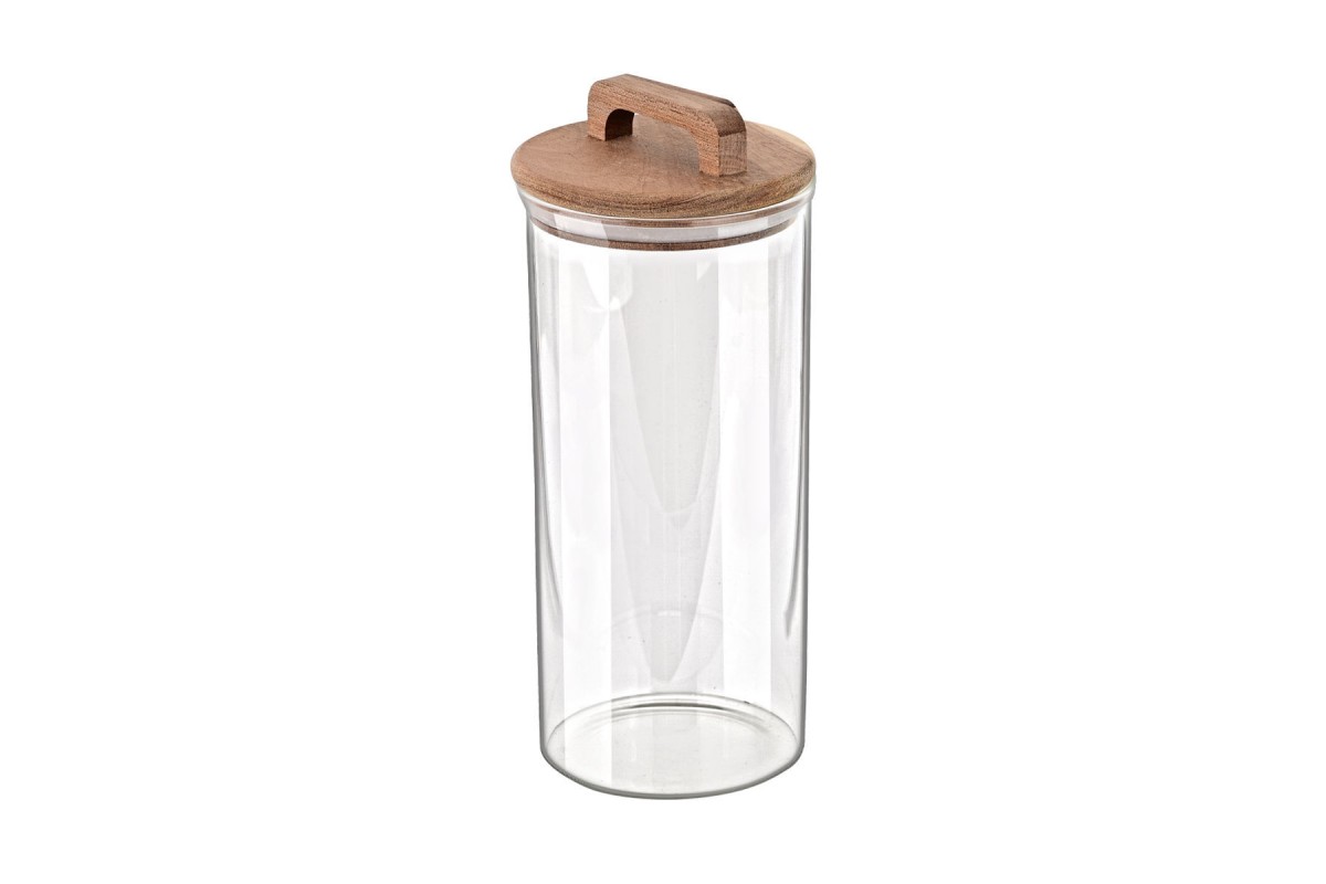 ESTIA ΔΟΧΕΙΟ ΑΠΟΘΗΚΕΥΣΗΣ ALLURE ΓΥΑΛΙΝΟ 1300ml 10x10x22cm