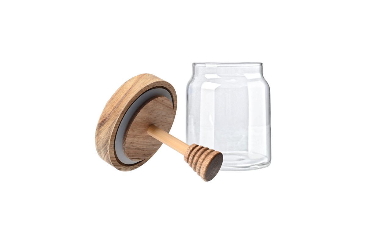 ESTIA ΔΟΧΕΙΟ ΜΕΛΙΟΥ ALLURE ΓΥΑΛΙΝΟ 450ml 9x9x13.5cm ΜΕ ΚΟΥΤΑΛΙ ΜΕΛΙΟΥ ESTIA ΔΟΧΕΙΟ ΜΕΛΙΟΥ ALLURE ΓΥΑΛΙΝΟ 450ml 9x9x13.5cm ΜΕ ΚΟΥΤΑΛΙ ΜΕΛΙΟΥ