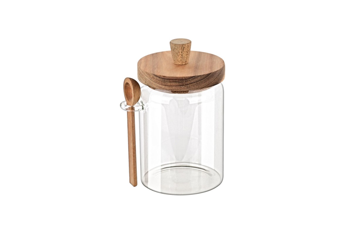 ESTIA ΔΟΧΕΙΟ ΑΠΟΘΗΚΕΥΣΗΣ ALLURE ΓΥΑΛΙΝΟ 850ml 9.7x12x17cm ΜΕ ΚΟΥΤΑΛΙ ESTIA ΔΟΧΕΙΟ ΑΠΟΘΗΚΕΥΣΗΣ ALLURE ΓΥΑΛΙΝΟ 850ml 9.7x12x17cm ΜΕ ΚΟΥΤΑΛΙ