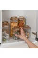 ESTIA ΔΟΧΕΙΟ ΑΠΟΘΗΚΕΥΣΗΣ ALLURE ΓΥΑΛΙΝΟ 1000ml 10x10x19cm ESTIA ΔΟΧΕΙΟ ΑΠΟΘΗΚΕΥΣΗΣ ALLURE ΓΥΑΛΙΝΟ 1000ml 10x10x19cm