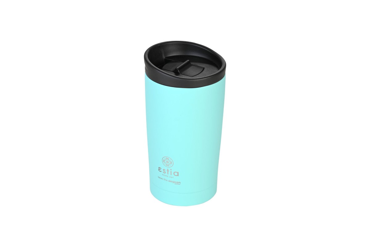 ESTIA ΘΕΡΜΟΣ TRAVEL MUG SAVE THE AEGEAN 350ml BERMUDA GREEN