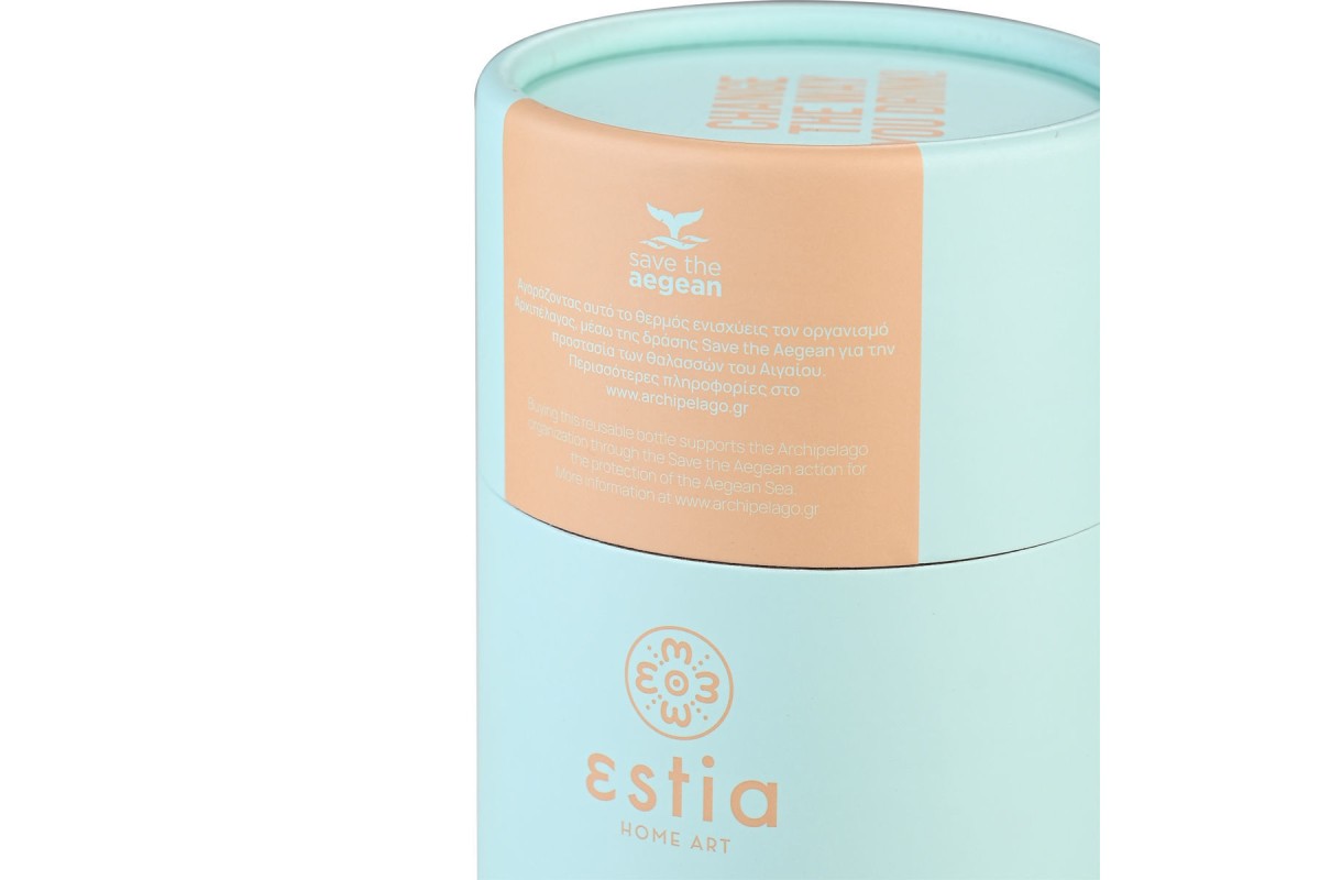 ESTIA ΘΕΡΜΟΣ TRAVEL MUG SAVE THE AEGEAN 350ml BERMUDA GREEN