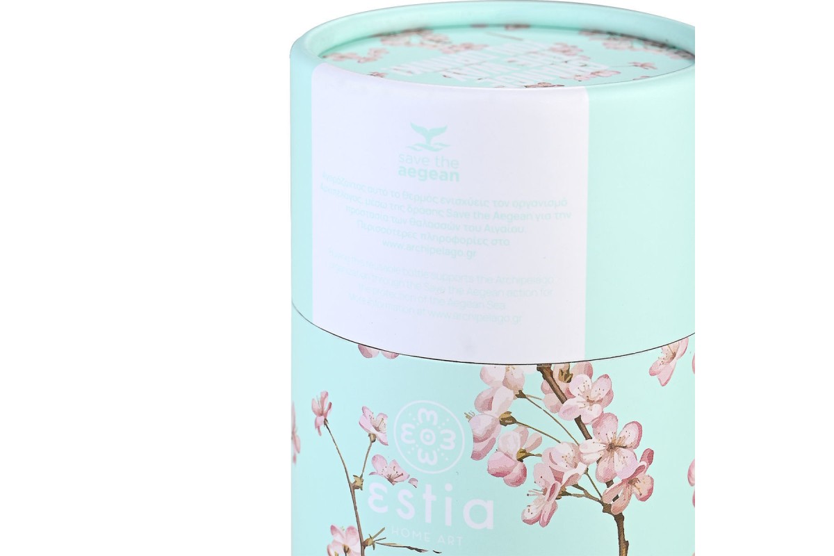 ESTIA ΘΕΡΜΟΣ TRAVEL MUG SAVE THE AEGEAN 350ml BLOSSOM GREEN