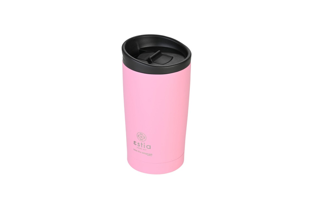 ESTIA ΘΕΡΜΟΣ TRAVEL MUG SAVE THE AEGEAN 350ml BLOSSOM ROSE