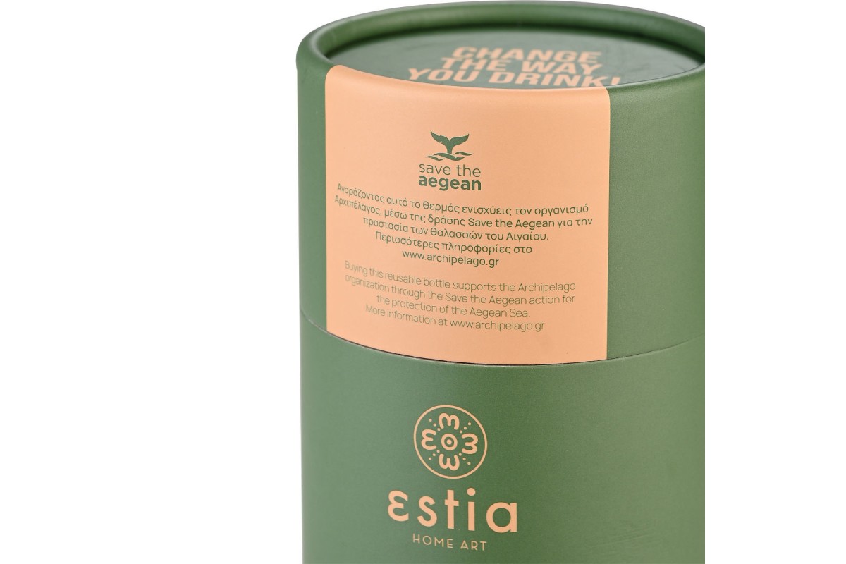 ESTIA ΘΕΡΜΟΣ TRAVEL MUG SAVE THE AEGEAN 350ml FOREST SPIRIT