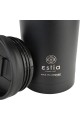 ESTIA ΘΕΡΜΟΣ TRAVEL MUG SAVE THE AEGEAN 350ml MIDNIGHT BLACK