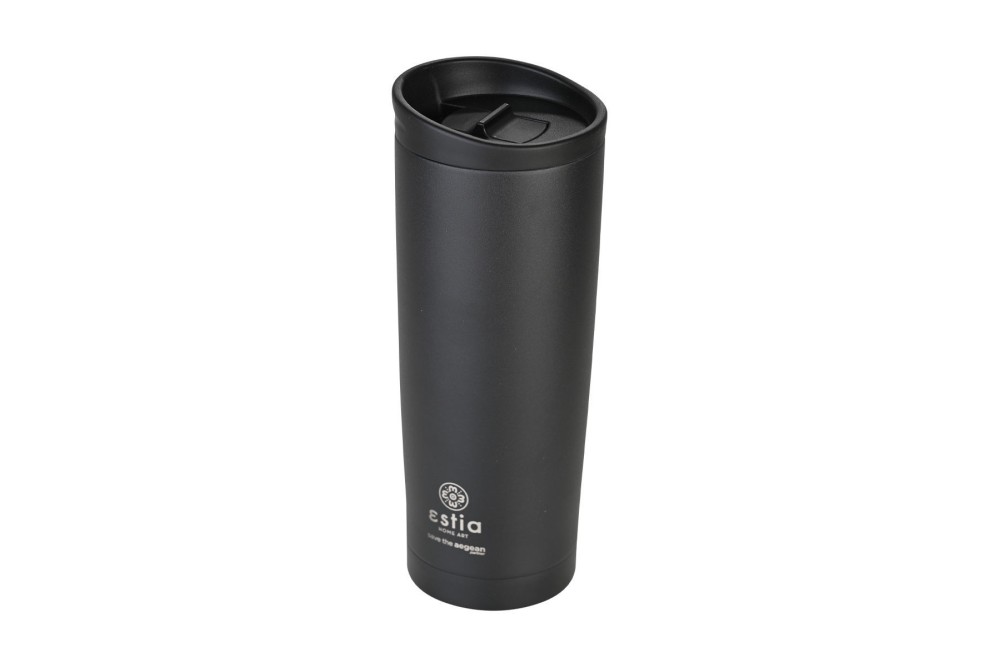 ESTIA ΘΕΡΜΟΣ TRAVEL MUG SAVE THE AEGEAN 500ml MIDNIGHT BLACK