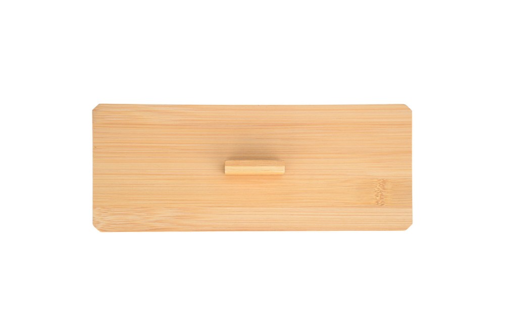 ESTIA ΚΟΥΤΙ ΑΠΟΘΗΚΕΥΣΗΣ & ΟΡΓΑΝΩΣΗΣ BAMBOO ESSENTIALS ΟΡΘΟΓΩΝΙΟ 23.3x9.4x8.8cm ΜΕ ΚΑΠΑΚΙ