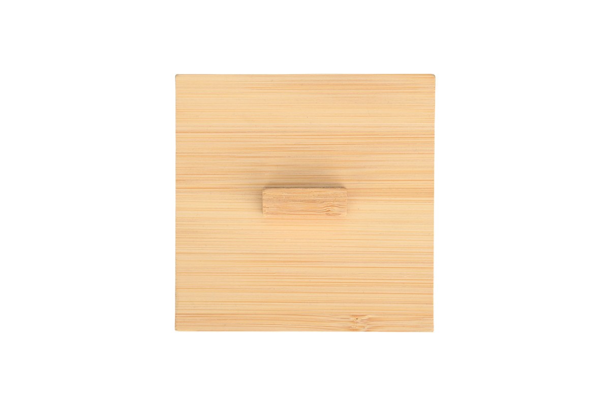 ESTIA ΚΟΥΤΙ ΑΠΟΘΗΚΕΥΣΗΣ & ΟΡΓΑΝΩΣΗΣ BAMBOO ESSENTIALS ΤΕΤΡΑΓΩΝΟ  9x9x6cm ΜΕ ΚΑΠΑΚΙ
