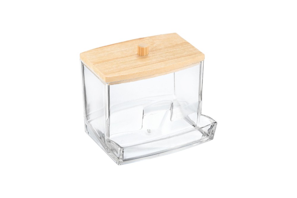 ESTIA ΚΟΥΤΙ ΑΠΟΘΗΚΕΥΣΗΣ & ΟΡΓΑΝΩΣΗΣ BAMBOO ESSENTIALS ΓΙΑ ΜΠΑΤΟΝΕΤΕΣ 9x7.5x7 ΜΕ ΚΑΠΑΚΙ