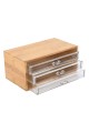 ESTIA ΚΟΣΜΗΜΑΤΟΘΗΚΗ BAMBOO ESSENTIALS 24.5x11x14cm ΜΕ 3 ΣΥΡΤΑΡΑΚΙΑ