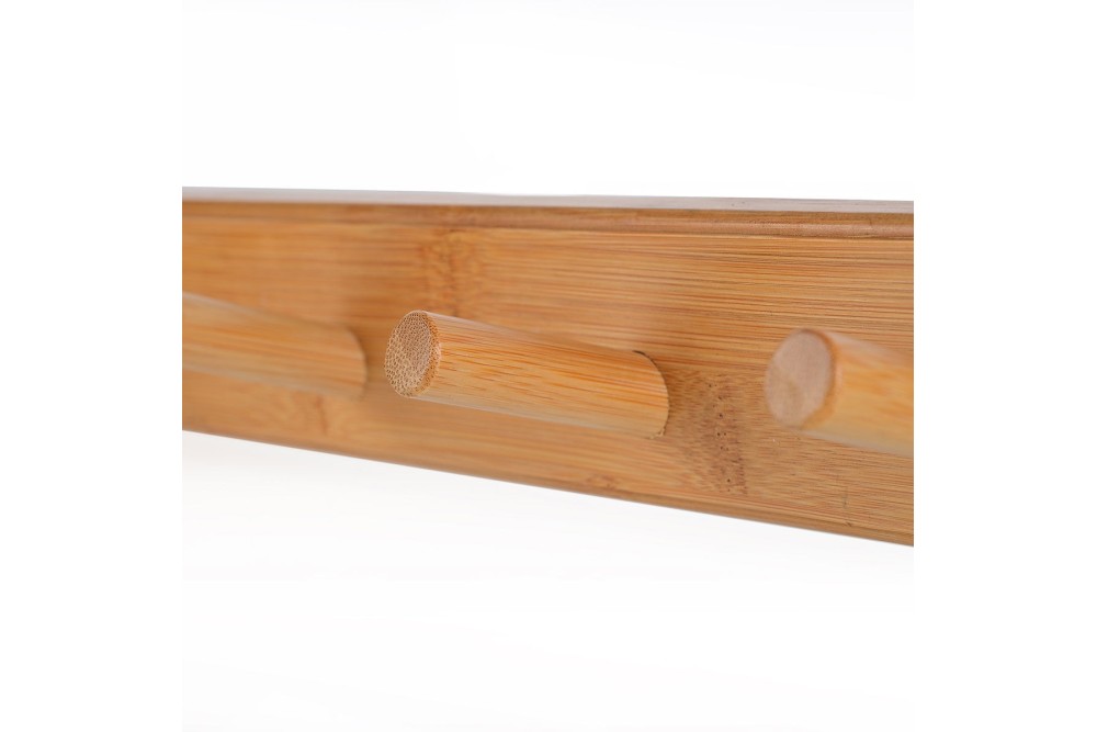 ESTIA ΚΡΕΜΑΣΤΡΑ ΤΟΙΧΟΥ BAMBOO 59x6x7cm 6 ΘΕΣΕΩΝ