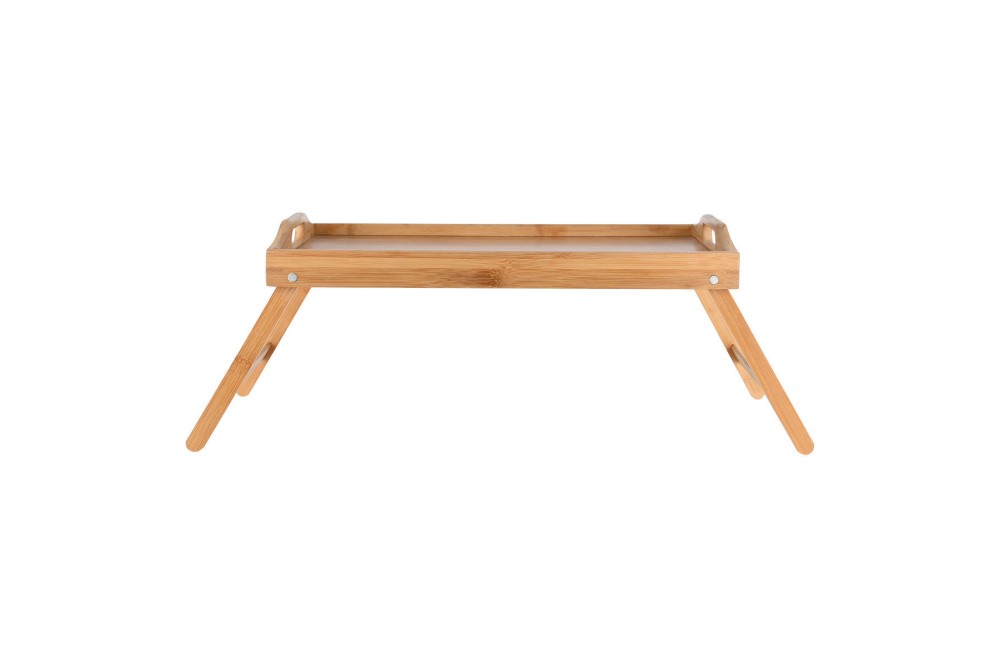 ESTIA ΔΙΣΚΟΣ ΣΕΡΒΙΡΙΣΜΑΤΟΣ BAMBOO ESSENTIALS 50x30x21cm ΜΕ ΑΝΑΔΙΠΛΟΥΜΕΝΑ ΠΟΔΙΑ