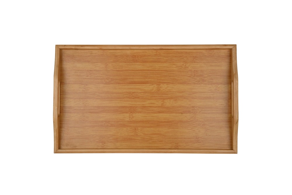 ESTIA ΔΙΣΚΟΣ ΣΕΡΒΙΡΙΣΜΑΤΟΣ BAMBOO ESSENTIALS 50x30x21cm ΜΕ ΑΝΑΔΙΠΛΟΥΜΕΝΑ ΠΟΔΙΑ