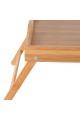 ESTIA ΔΙΣΚΟΣ ΣΕΡΒΙΡΙΣΜΑΤΟΣ BAMBOO ESSENTIALS 50x30x21cm ΜΕ ΑΝΑΔΙΠΛΟΥΜΕΝΑ ΠΟΔΙΑ
