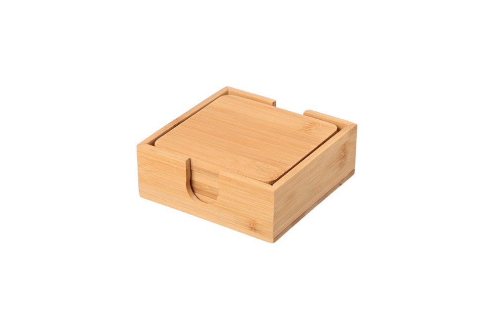 ESTIA ΣΟΥΒΕΡ BAMBOO ESSENTIALS 11x11cm ΜΕ ΘΗΚΗ 5 ΤΕΜ.