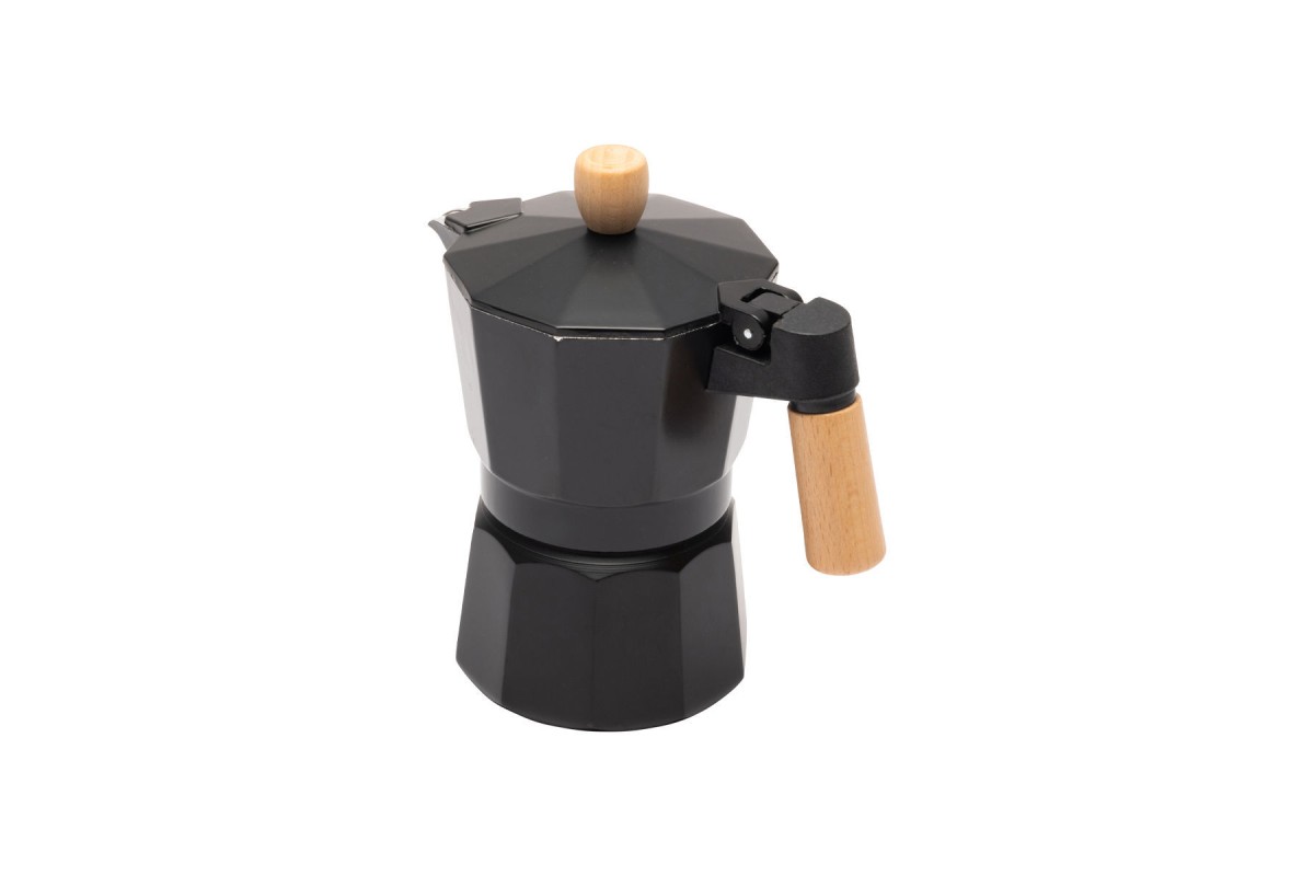 ESTIA ΜΠΡΙΚΙ ESPRESSO 300ml ΜΕ ΣΩΜΑ ΑΛΟΥΜΙΝΙΟΥ ΜΑΥΡΟ